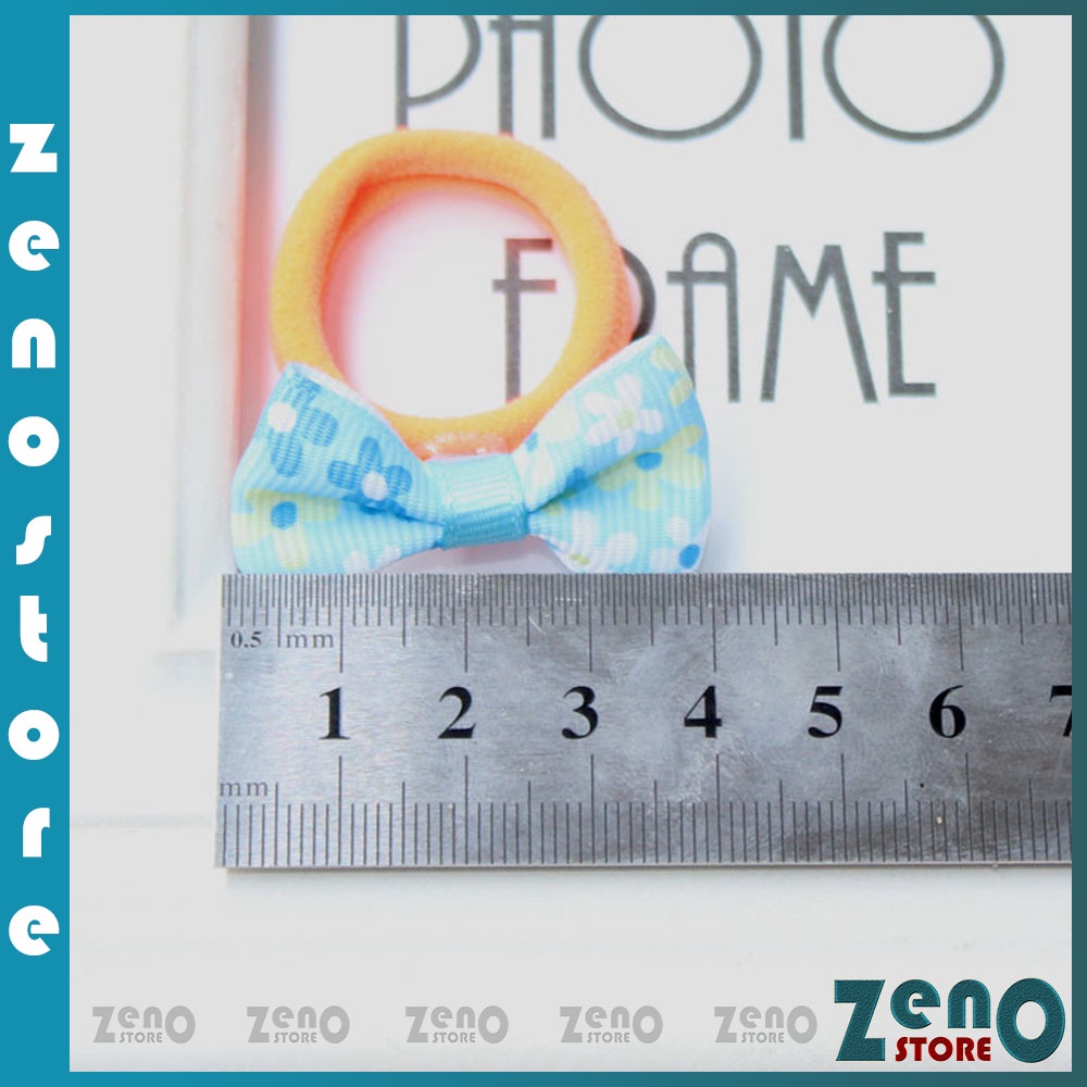 Set 10 dây buộc tóc đính nơ cho bé, chun buộc tóc nhiều màu co giãn dễ buộc PT23