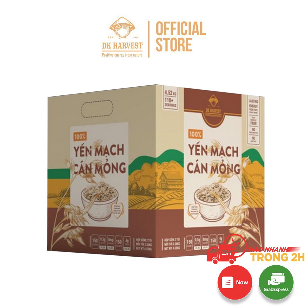 9 Túi 500g - Yến Mạch Cán Mỏng DK Harvest Nhập khẩu Úc - Thùng 4,5 kg | BigBuy360 - bigbuy360.vn