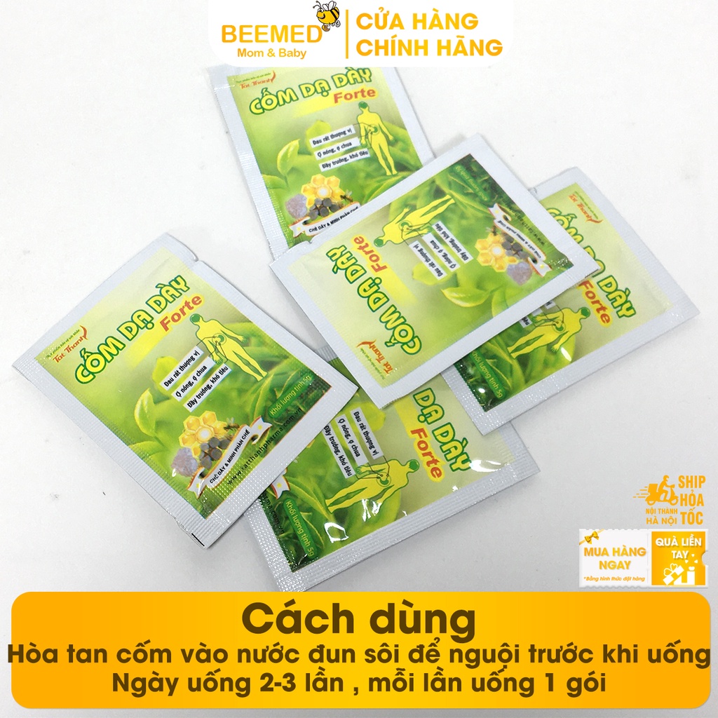 Cốm dạ dày - hỗ trợ giảm đau dạ dày, trào ngược, trung hòa dịch vị từ nghệ đen, chè dây và thảo dược