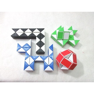 Xếp hình rắn - rubik snake - rubik biến thể 24 mảnh loại trung - Trò chơi sáng tạo phát triển trí não