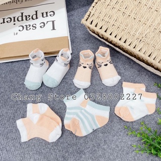 Sét 5 đôi vớ chân cho bé từ 4-8kg