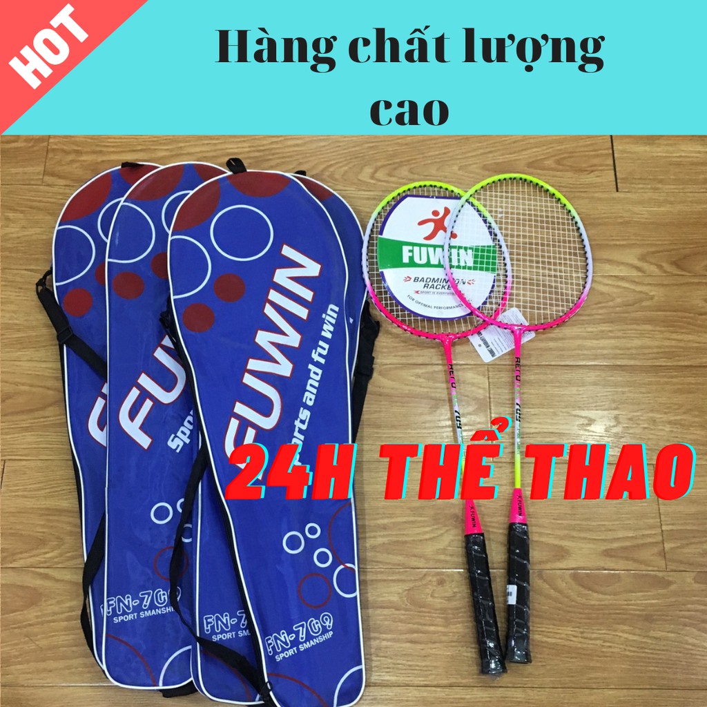 Vợt cầu lông Crom 2 chiếc siêu nhẹ đã căng cước + tặng kèm bao vợt