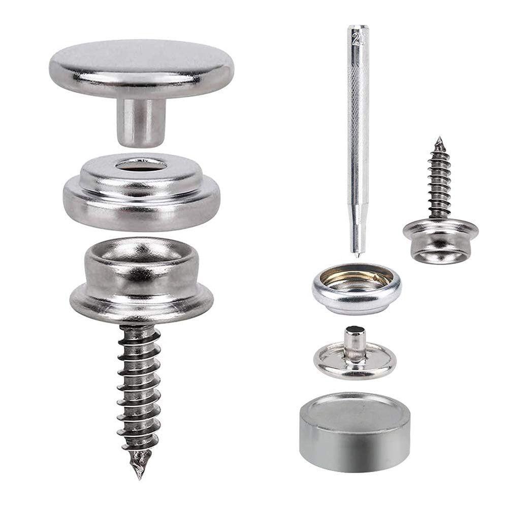 ELLSWORTH Set 150 Vít 3 / 8 &quot;Bọc Vải Bạt Che Nắng Cho Thuyền Buồm