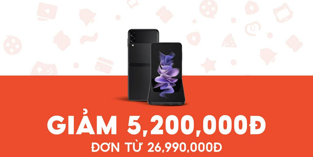 - CLICKBUY - Giảm 5,2 Triệu cho Samsung Galaxy Z Flip3 5G 256GB
