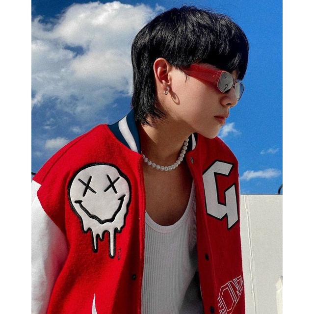 Khoác dạ bomber Unisex thêu