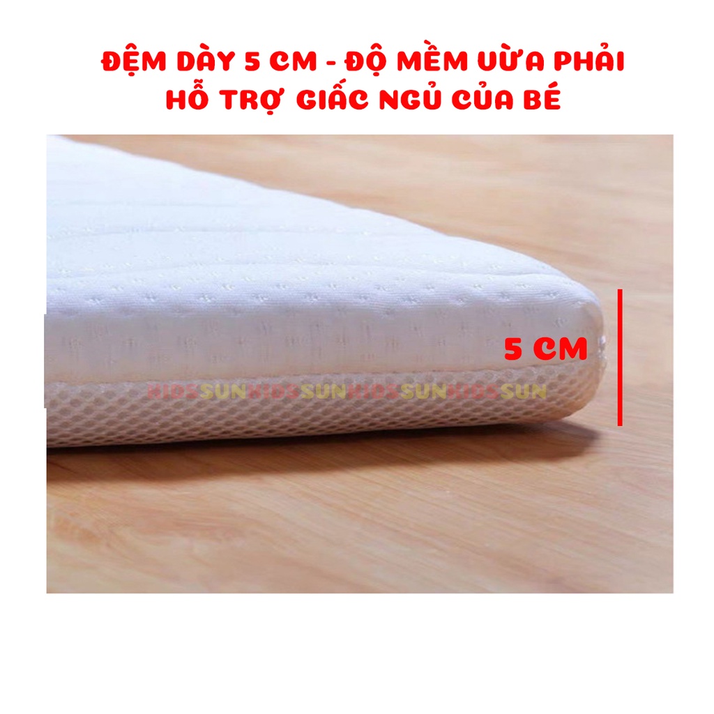Đệm xơ dừa cao cấp KIDSSUN cho giường cũi đa năng 6 in 1 chất liệu xơ dừa tự nhiên cao cấp, thích ứng với hệ xương khớp