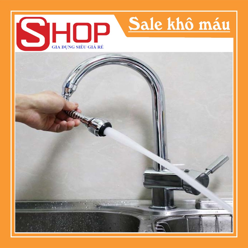 VÒI NƯỚC INOX TĂNG ÁP XOAY 360 (SIÊU GIÁ RẺ)