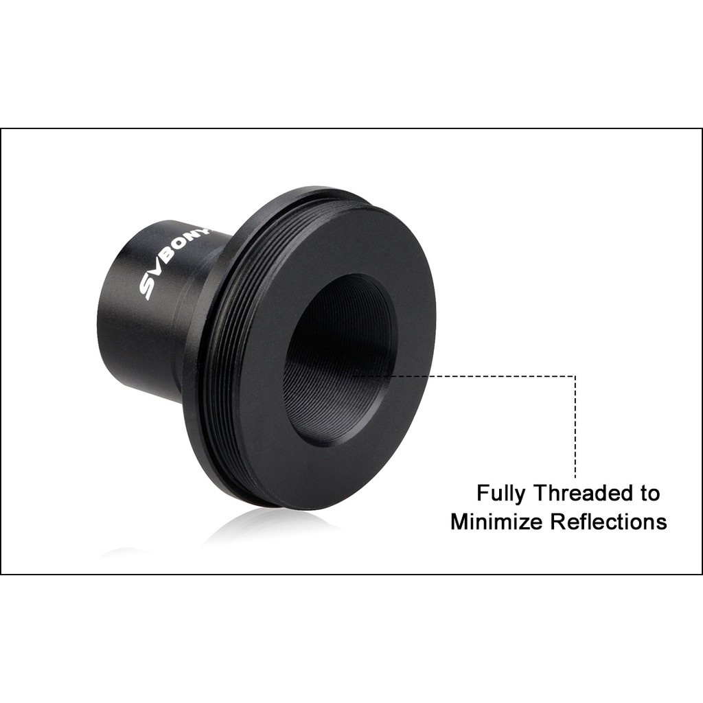 Bộ chuyển đổi ống kính SVBONY SV124 0.965 đến M42 dáng chữ T cho Nikon hoặc Canon