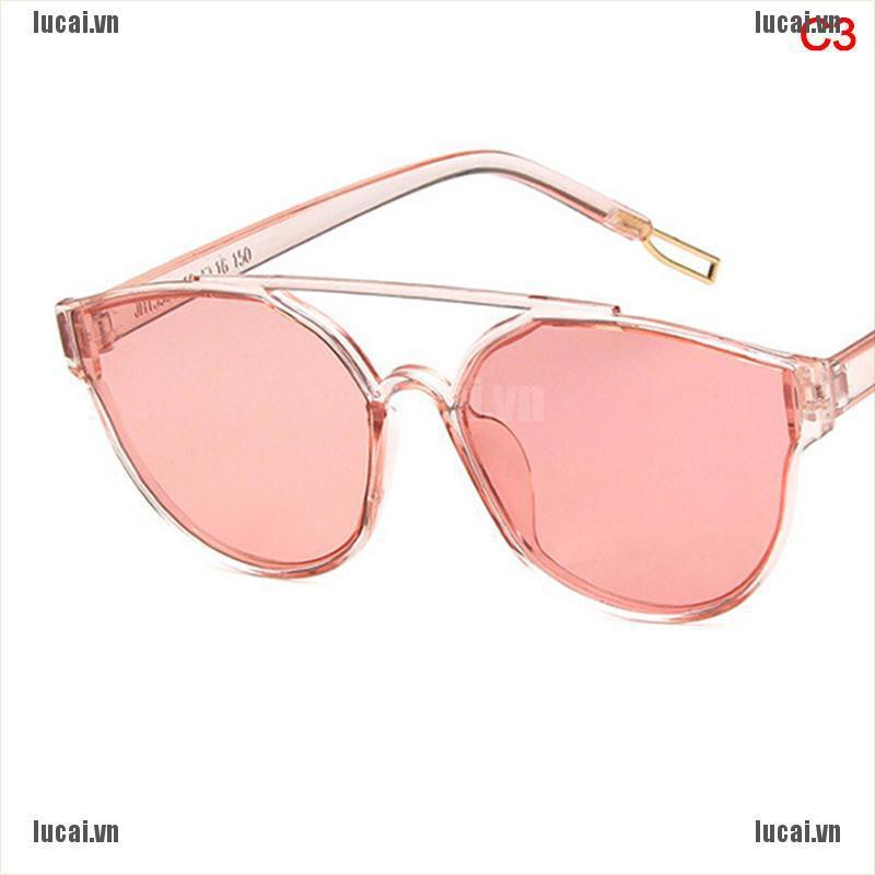 【lucai+COD】Ladies Sunglasses Oversided Frame Eyeglasses Vintage UV400 Protection Glasse