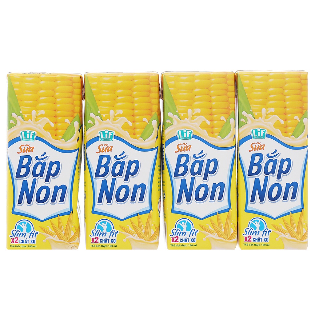 THÙNG 24 HỘP 180ML SỮA BẮP NON LIF KUN