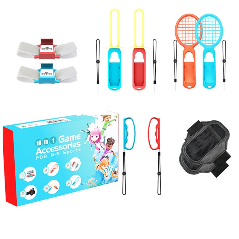 Bộ Phụ Kiện Tay Cầm Chơi Game Switch Joy Con 10 Trong 1