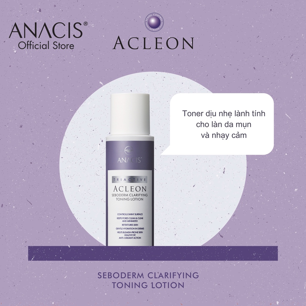 Toner cân bằng cho làn da dầu mụn Acleon Clarifying Toning Lotion 200ml