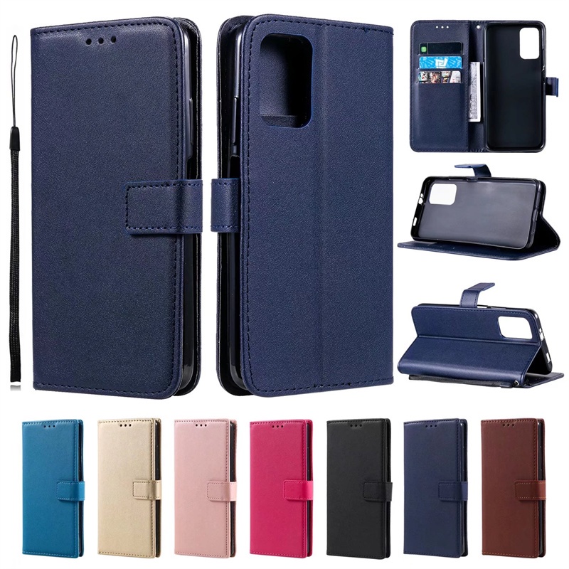Ốp Điện Thoại Silicone Mặt Da Kèm Ngăn Đựng Thẻ Cho Samsung Galaxy Not
