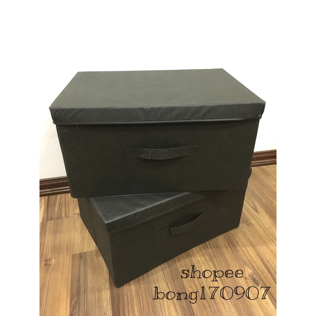 [Hàng VN - Gói tiết kiệm] Combo 2 hộp đựng quần áo Daiso cỡ lớn 45x33xH23cm (Storage Box)