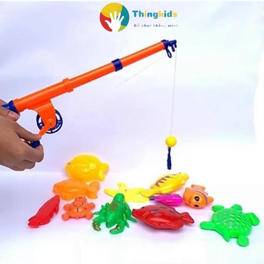 Đồ chơi mầm non - Câu cá nam châm kem phao và cần câu - Thingkids