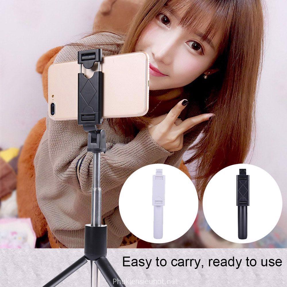 Gậy Chụp Ảnh Tự Sướng Selfie Tripod K07,có Bluetooth giá đỡ 3 chân chắc chắn