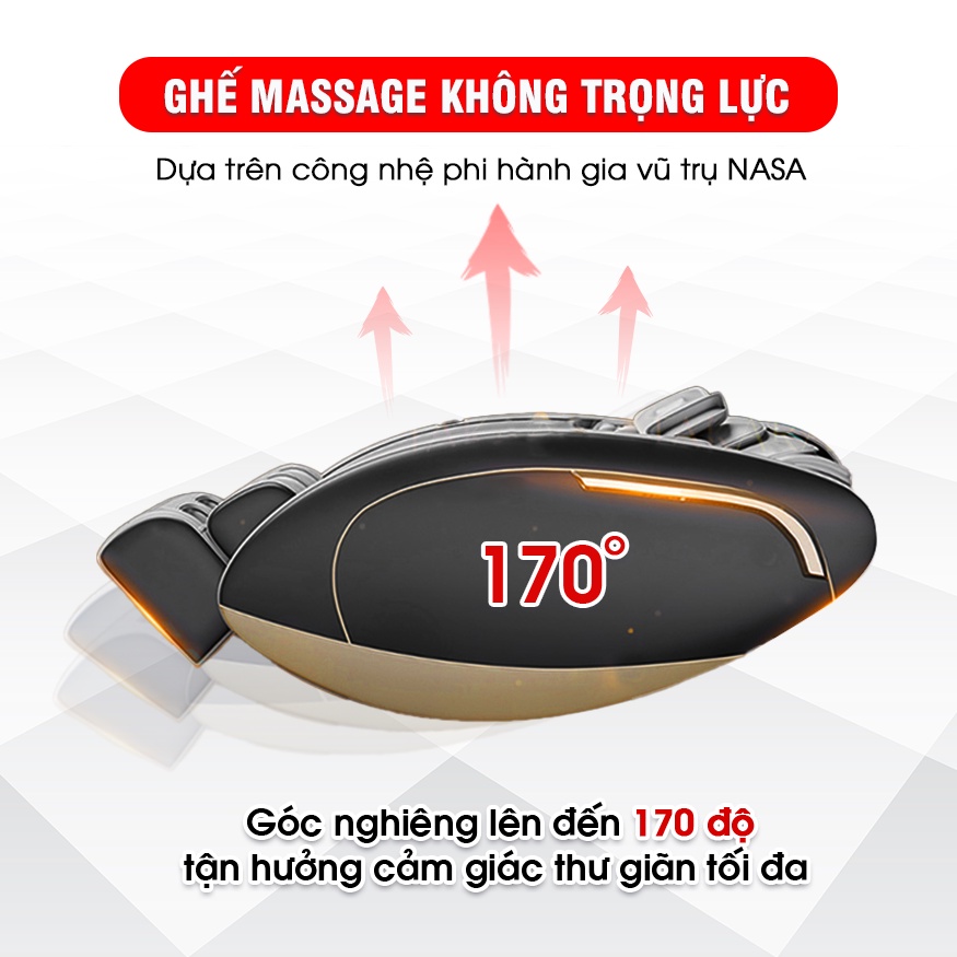 Ghế massage toàn thân FUJILA K1 - Có loa bluetooth nghe nhạc  - Nhiệt hồng ngoại toàn thân - Bảo hành 6 năm