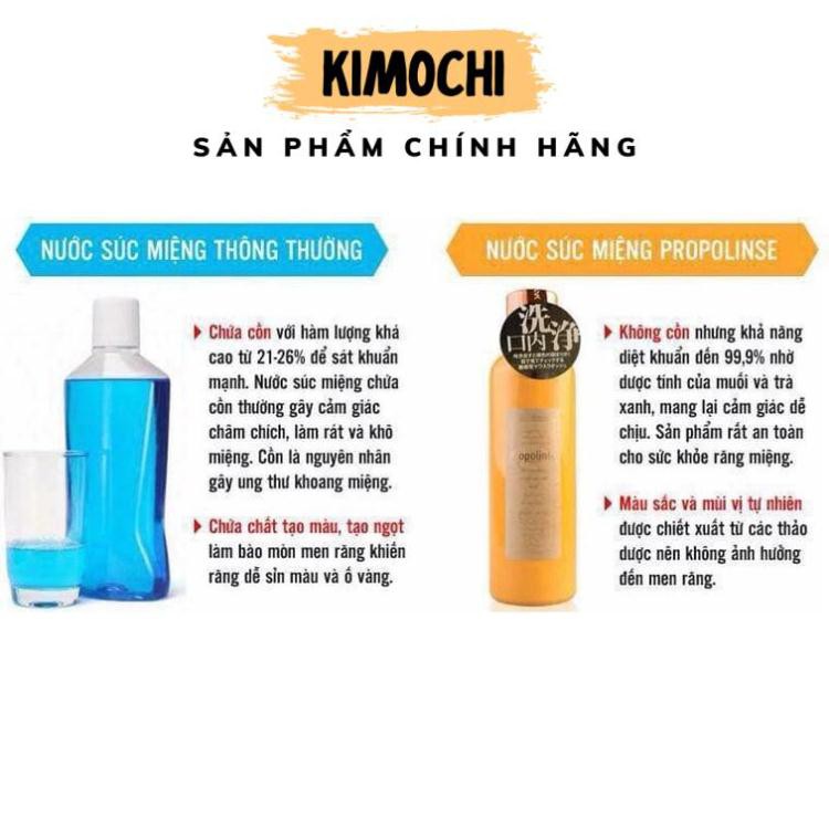 NƯỚC SÚC MIỆNG PROPOLINSE TRẮNG RĂNG, SẠCH MẢNG BÁM Nhật Bản 600ml