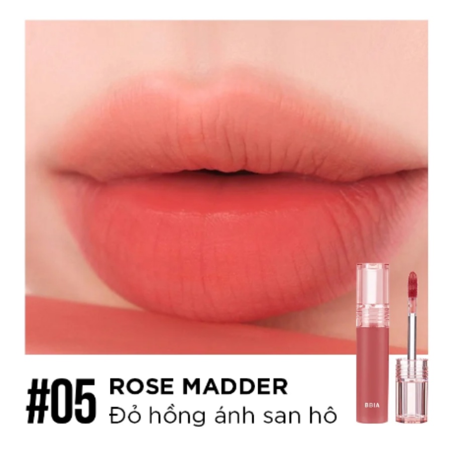 Son Kem Lì Bbia Water Velvet Tint 05 Rose Madder (Đỏ Hồng Ánh San Hô) 2.9g