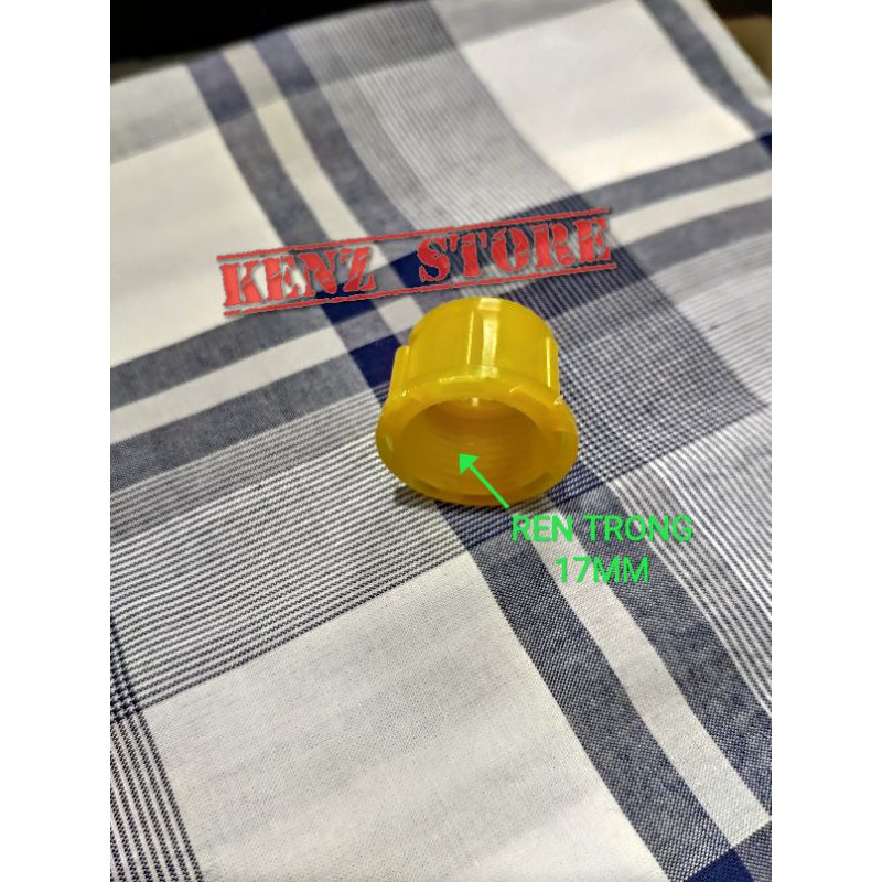 Đầu ren máy bơm đôi ra ống 12mm, đầu chuyển ren máy bơm đôi 12v
