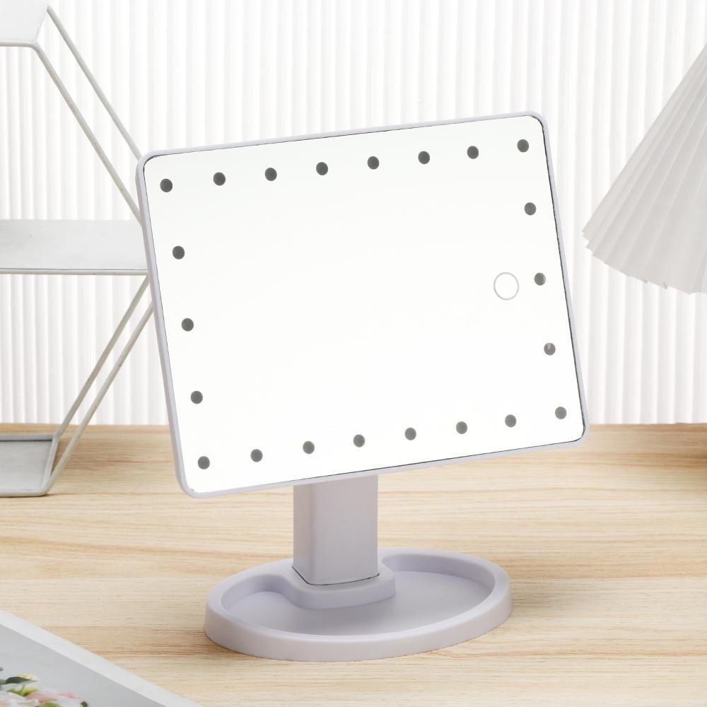 XIANTIN Gương Trang Điểm Xoay Có Đèn LED Cảm Ứng Để Đi Du Lịch