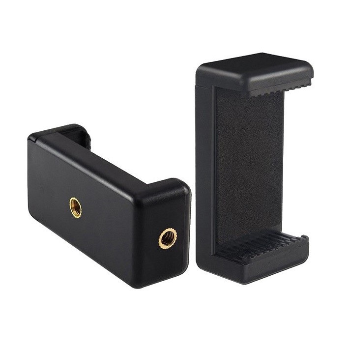 Đầu kẹp điện thoại gắn chân máy ảnh, tripod hoặc dán xe máy