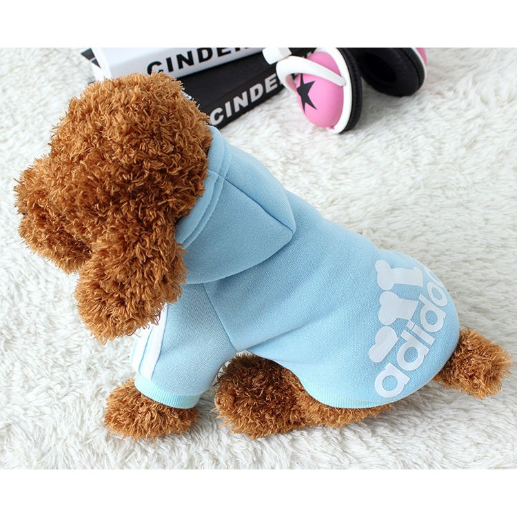 Áo hoodie màu trơn dễ thương cho chó mèo cưng