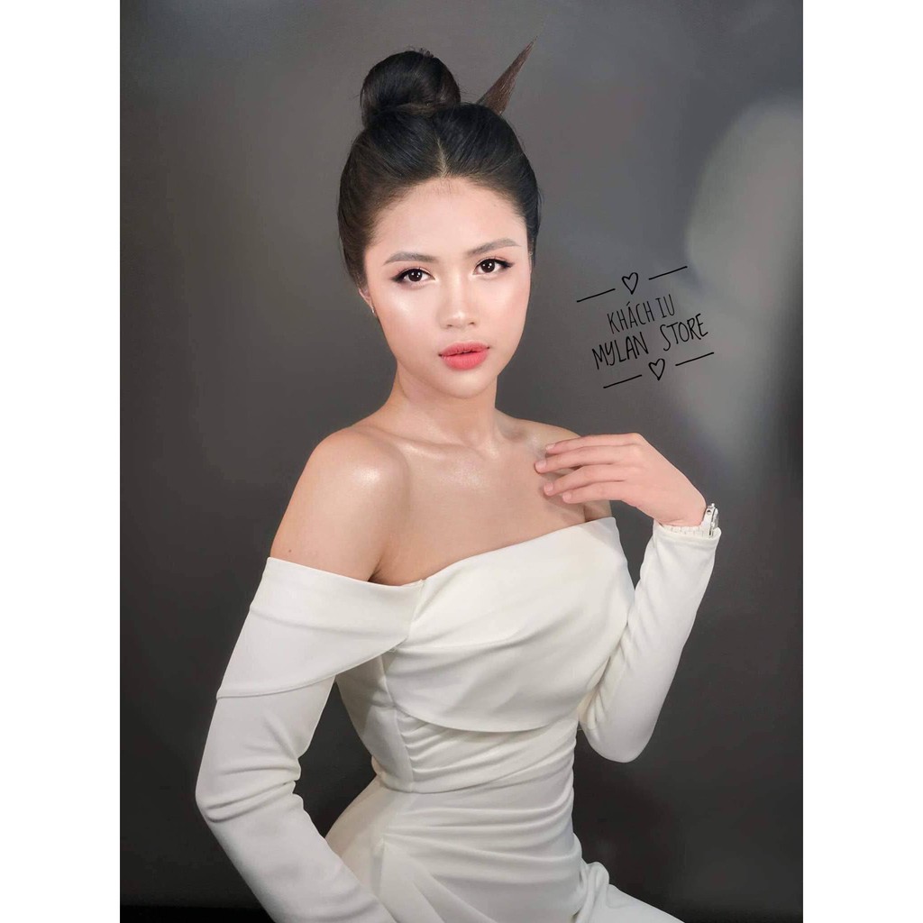 Đầm thiết kế dạ hội sang chảnh,váy dự tiệc MylanStore,chất umi cao cấp Mã TK0842