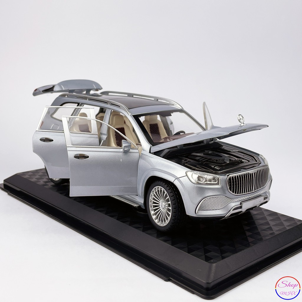 Xe mô hình sắt Mercedes Maybach GLS600 TẶNG KÈM BIỂN SỐ tỉ lệ 1:24 CHIMEI