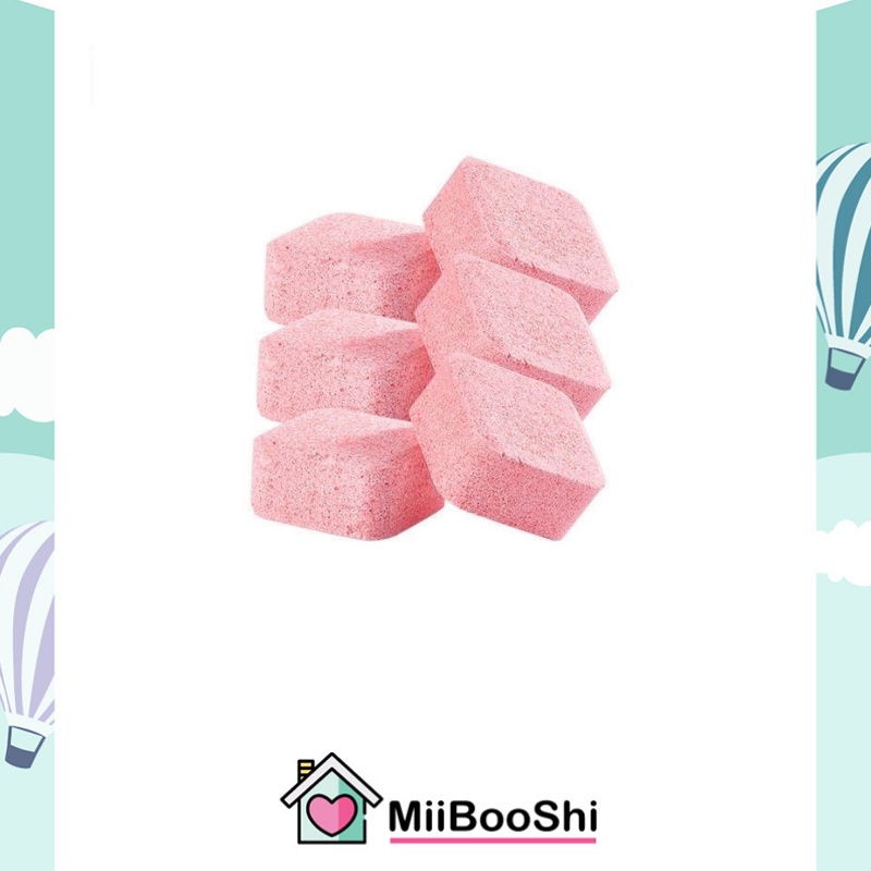 Hộp sủi vệ sinh bồn cầu giữ hương thơm lâu diệt vi khuẩn nhanh chóng 1 hộp 12 viên MIIBOOSHI D1.116