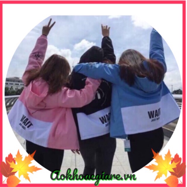 Áo khoác kaki nữ logo 01- ảnh thật