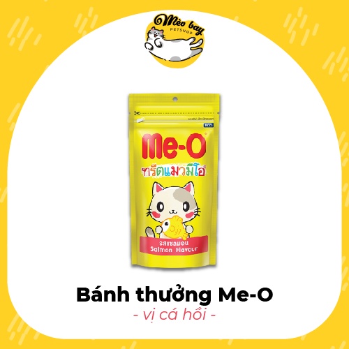 Bánh thưởng cho mèo Me-O 3 vị thơm ngon giòn tan