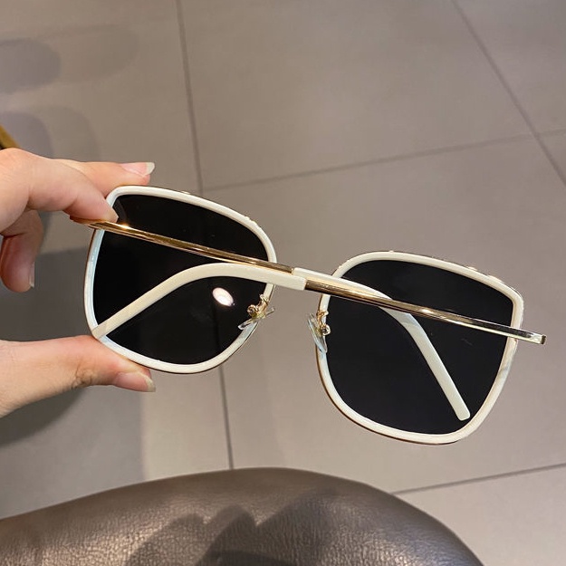 Kính Mát Gọng Vuông Kim Loại Thời Trang Cho Nam Nữ