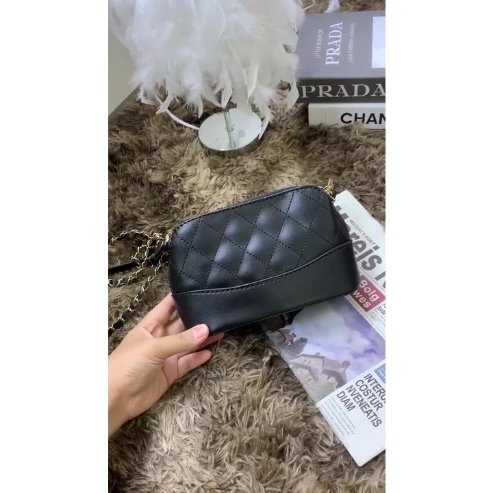 Túi hobo mini trần trám đeo chéo bản 2 dây xích thời trang( cam hết hàng đẹp chuẩn ) ảnh thật cuối TA233