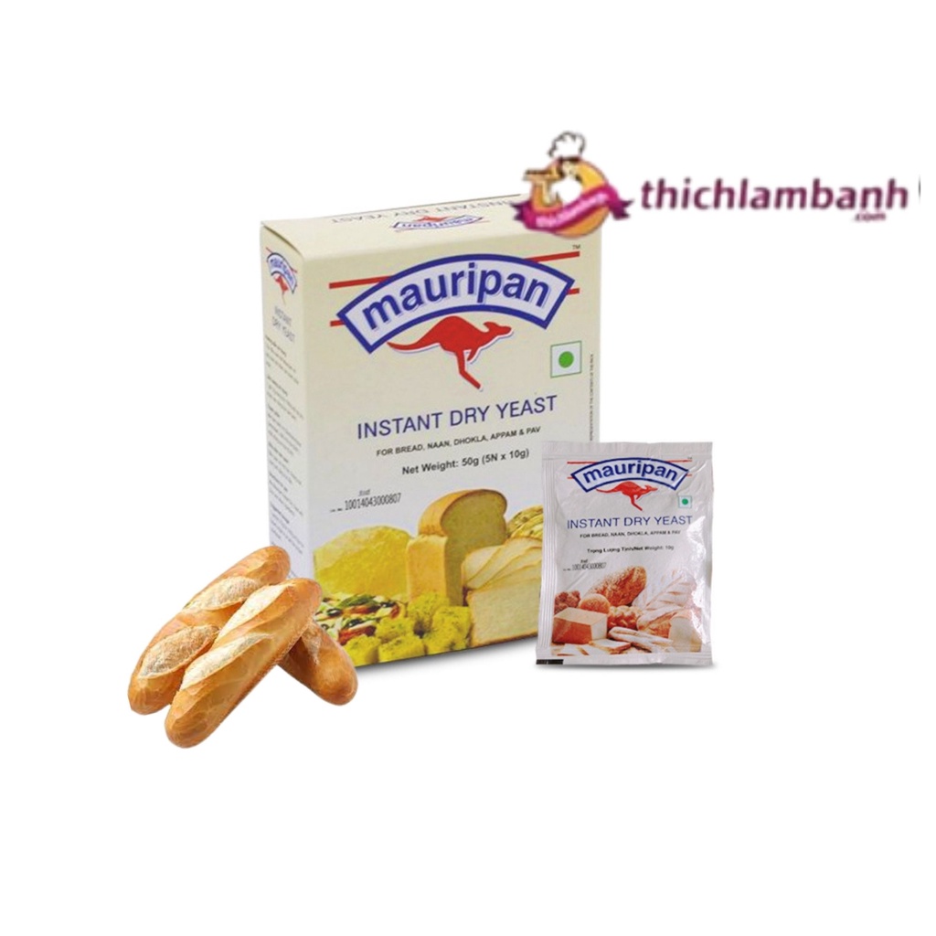 Men bánh mì instant Mauri- hộp 5 gói