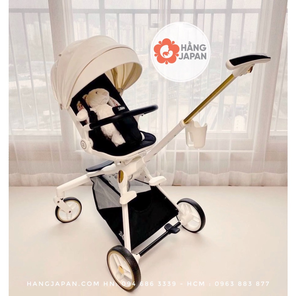 Xe đẩy gấp gọn xoay 360°ABLE COZY PREMIUM HÀN QUỐC - Siêu sang Giỏ đồ rộng hàng chính hãng BH 1 năm