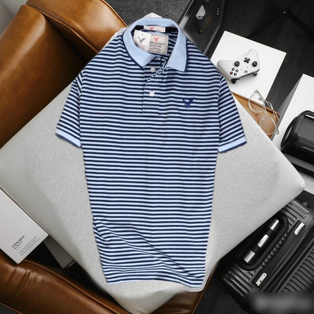 ÁO THUN NAM SỌC NGANG NHỎ CHO NGƯỜI DÁNG TO