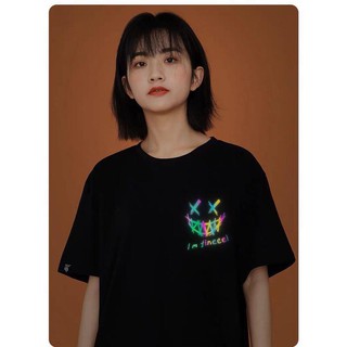 Áo Thun Phản Quang Finee Cotton Form Rộng Unisex Nam Nữ Rẻ Đẹp