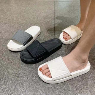 Dép nam cao su quai ngang đi trong nhà, đi chơi đế siêu êm siêu nhẹ hot trend MINN SHOES