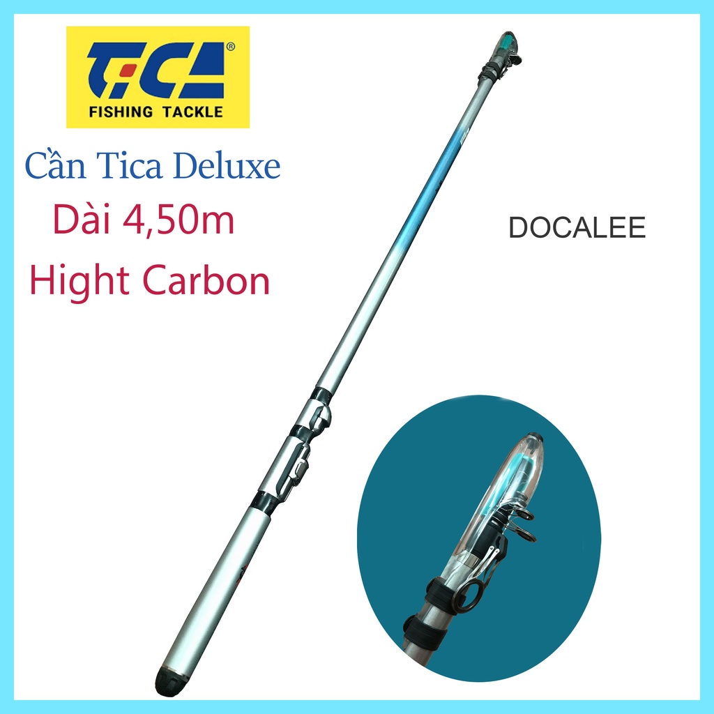 Cần Câu Tica Bạc 4.5m Tica Deluxe - UC HA345004 cần câu xịn
