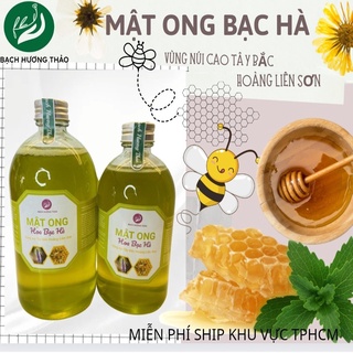 Mật ong hoa bạc hà | Mật ong nguyên chất vùng núi Tây Bắc Hoàng Liên sơn | không chất bảo quản | Bạch Hương Vân Thảo