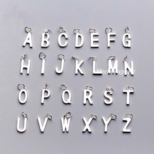 🔥 Charm chữ cái bạc treo - Hàng bạc tốt loại 1 PH380