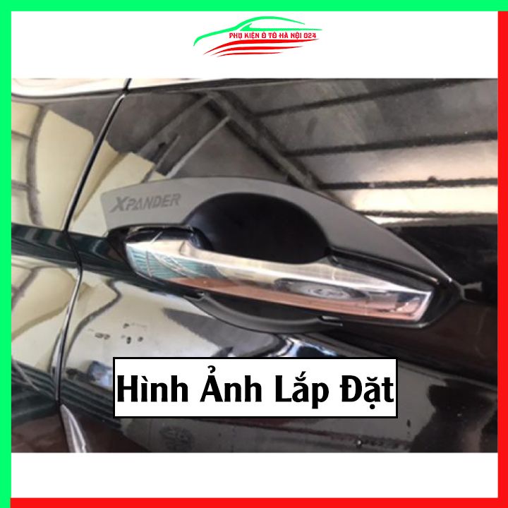 Ốp tay hõm nhựa đen Xpander 2018-2020 sáng bóng chống trầy bảo vệ cửa xe ô tô