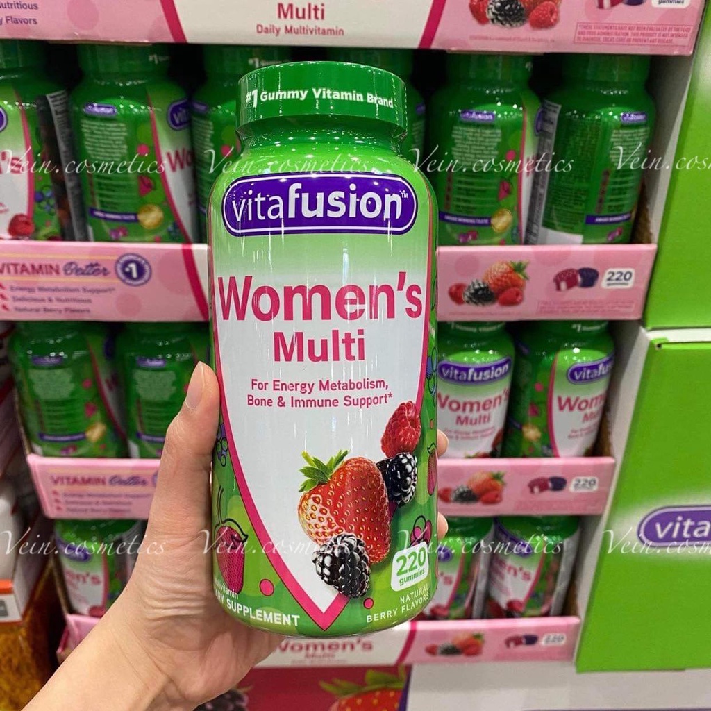 BILL Mỹ_Kẹo Bổ Sung Đa Vitamin Dành Cho Phụ Nữ Vitafusion Women’s Multivitamin 220 Viên