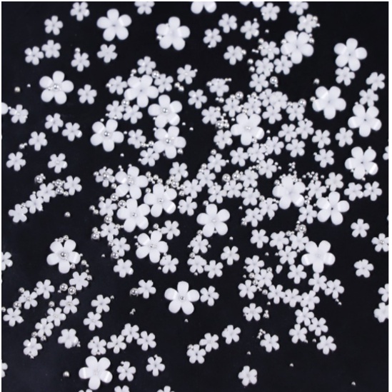 hũ hoa nhí trang trí nail