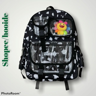 Balo Degrey bò sữa Backpack chuẩn 1-1 thời trang nam nữ họa tiết