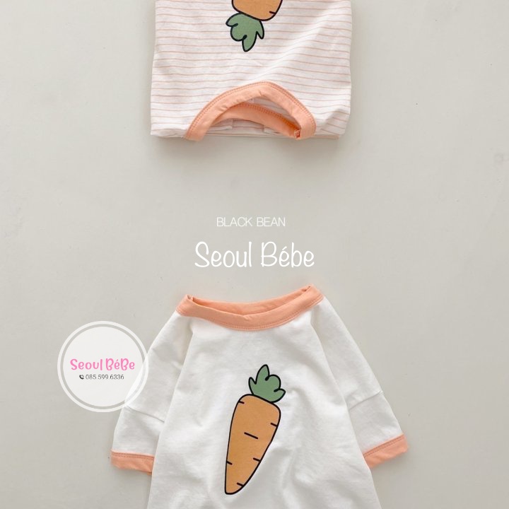 Áo phông Carrot Tshirt cho bé 13-19kg hãng Blackbean hè 2022