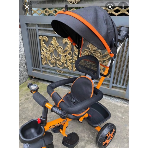 Xe đạp 3 bánh cán đẩy yên xoay chiều cao cấp vừa làm xe đẩy vừa làm xe đạp cho bé