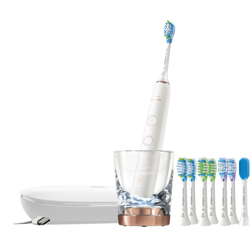 [Hàng Mỹ] Bàn chải điện Philips Sonicare 9700 9750 DiamondClean Smart Rechargeable Electric Toothbrush