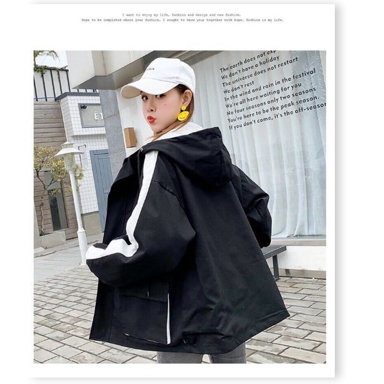 Áo khoác nữ túi hộp sọc tay HP009